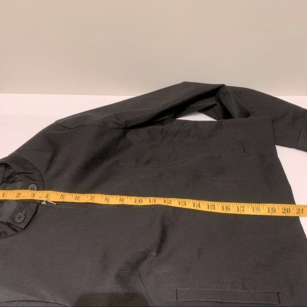 Jacob Women’s Black Zipped Cotton Blend Lightweight Jacket, Size 9/10 - Picture 12 of 12